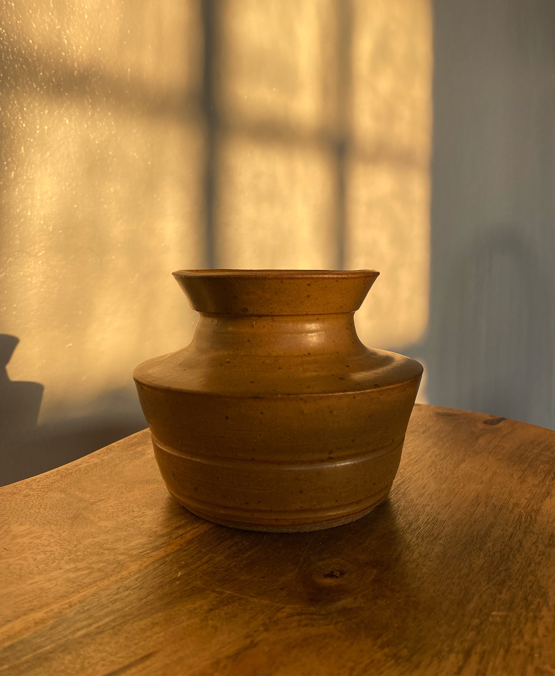 Banded Stoneware Vase