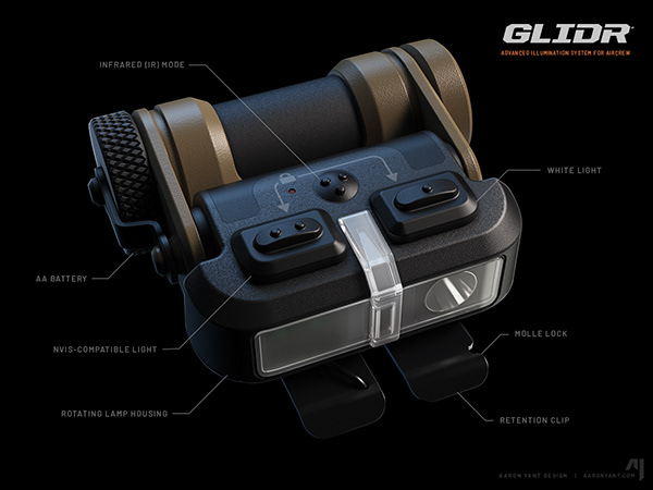 Aaron Yant | Design Portfolio - GLIDR Tactical Flashlight