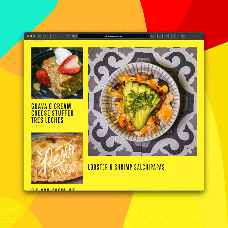 Website Redesign for KubaCocina.com