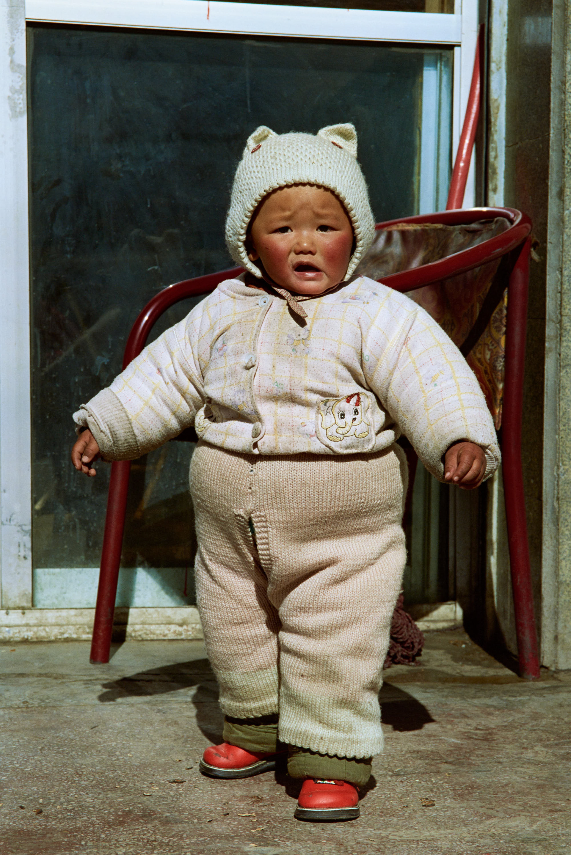 Tibet Lhasa - It is important to keep the little ones warm.