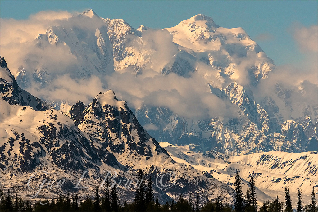 Peaks Just East of Denali - Alaska. (E216515). © Guy L Brun