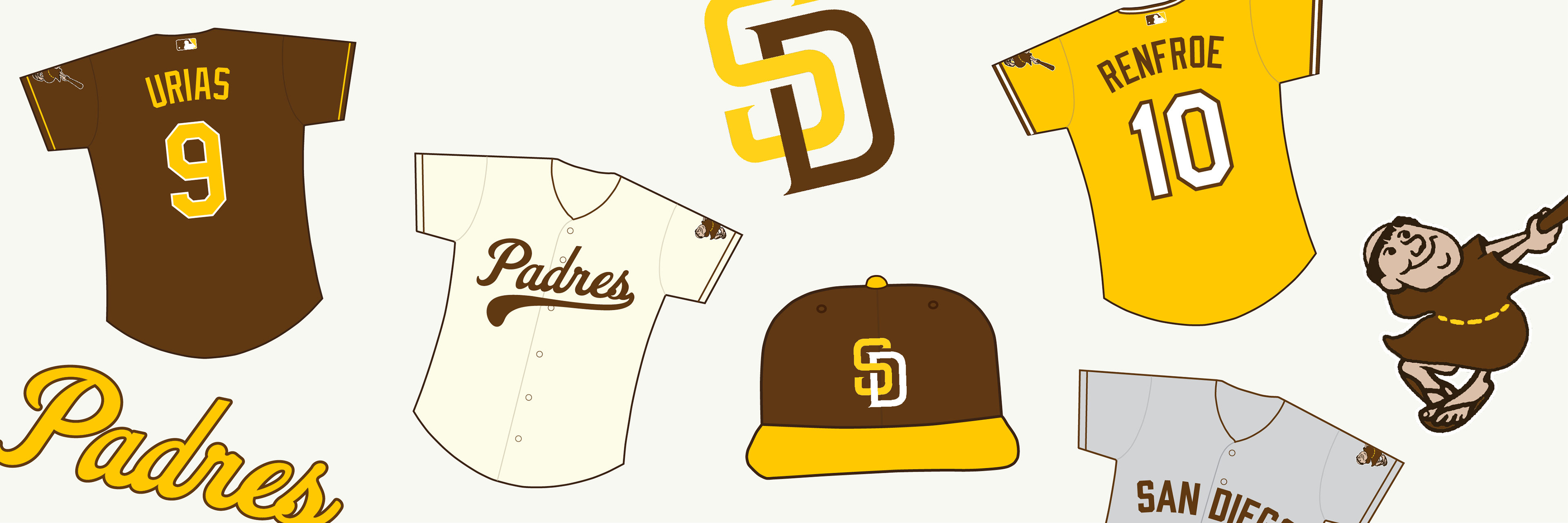 Brad Wolf Design - San Diego Padres Rebrand Concept