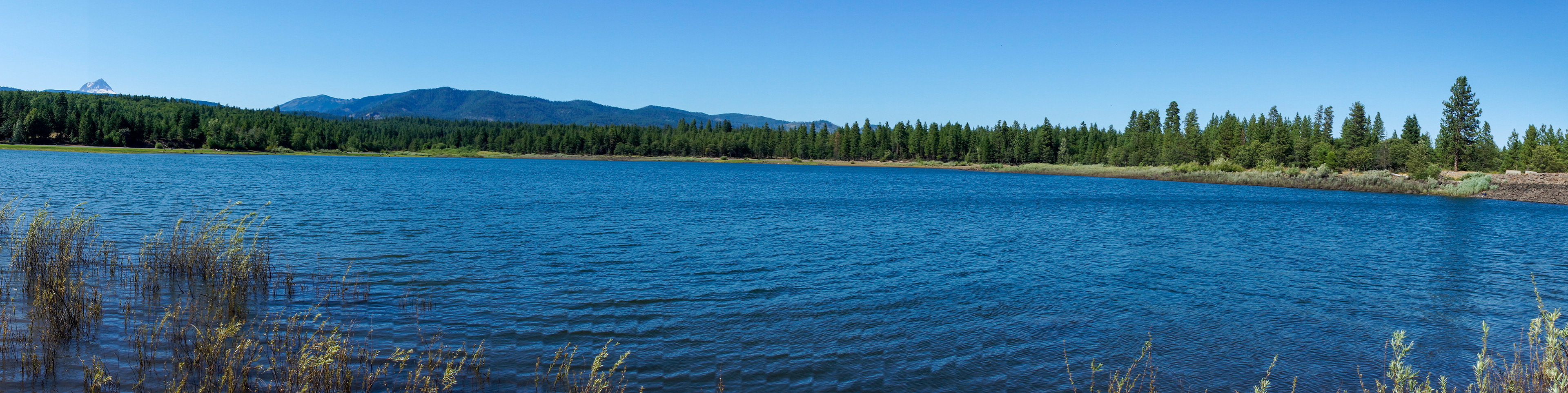 Beautiful lake in end of July 2019, not drained yet as someone stated online.