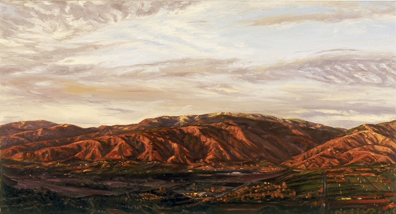 August 1999, oil on canvas, 18in x 33in