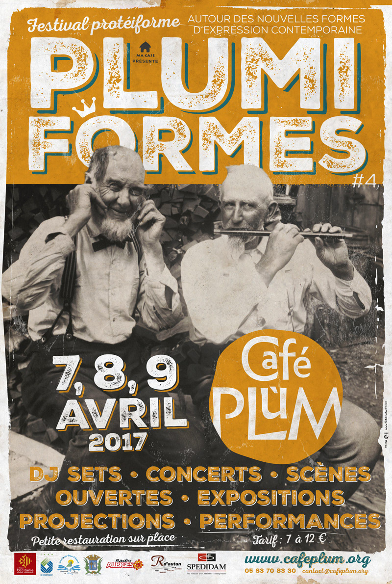 Boris CHAUVET Affiches Café Plùm