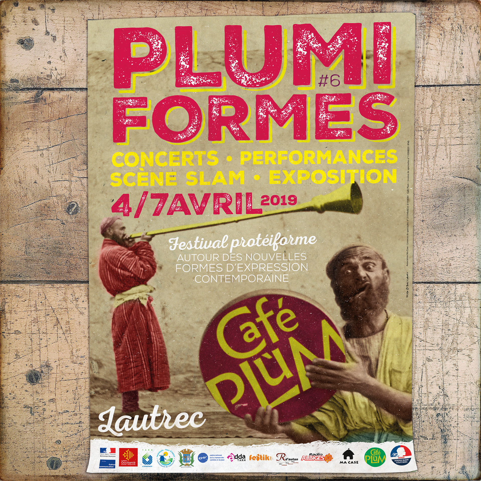 Boris CHAUVET Affiches Café Plùm