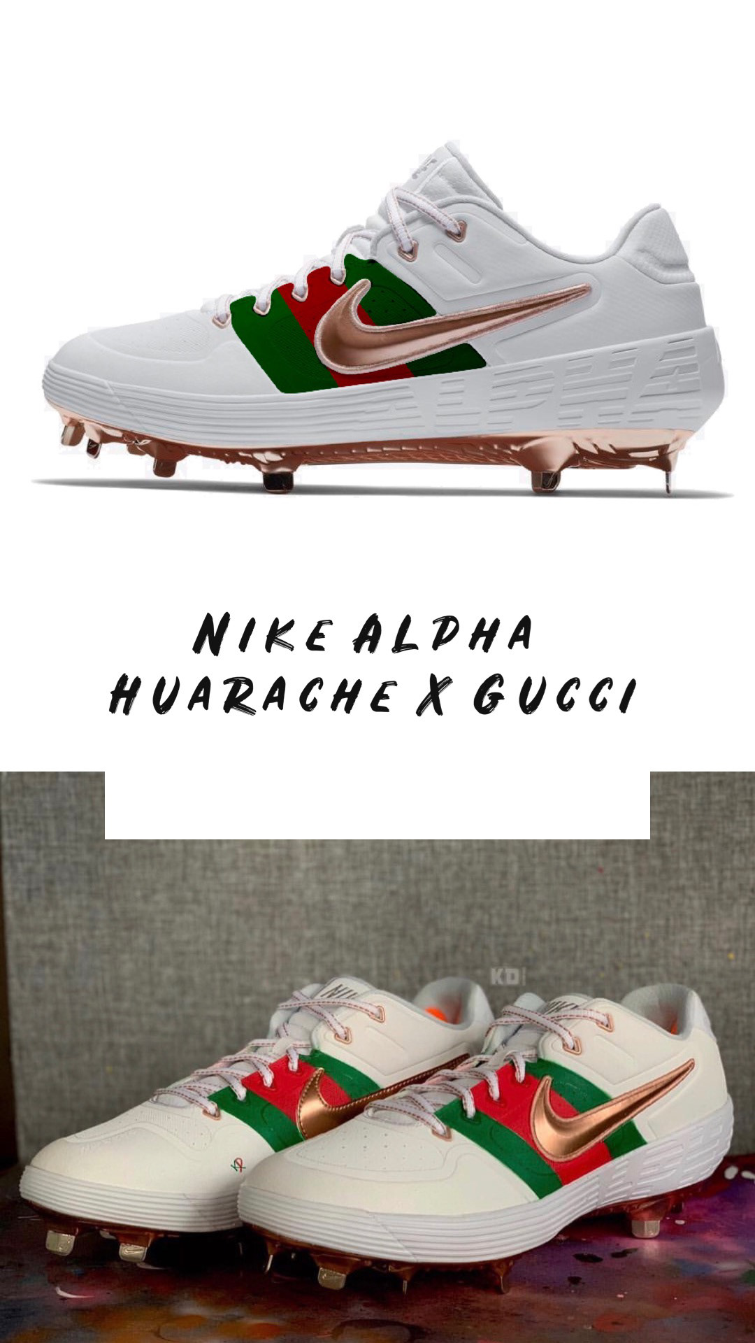 Gucci baseball sale cleats