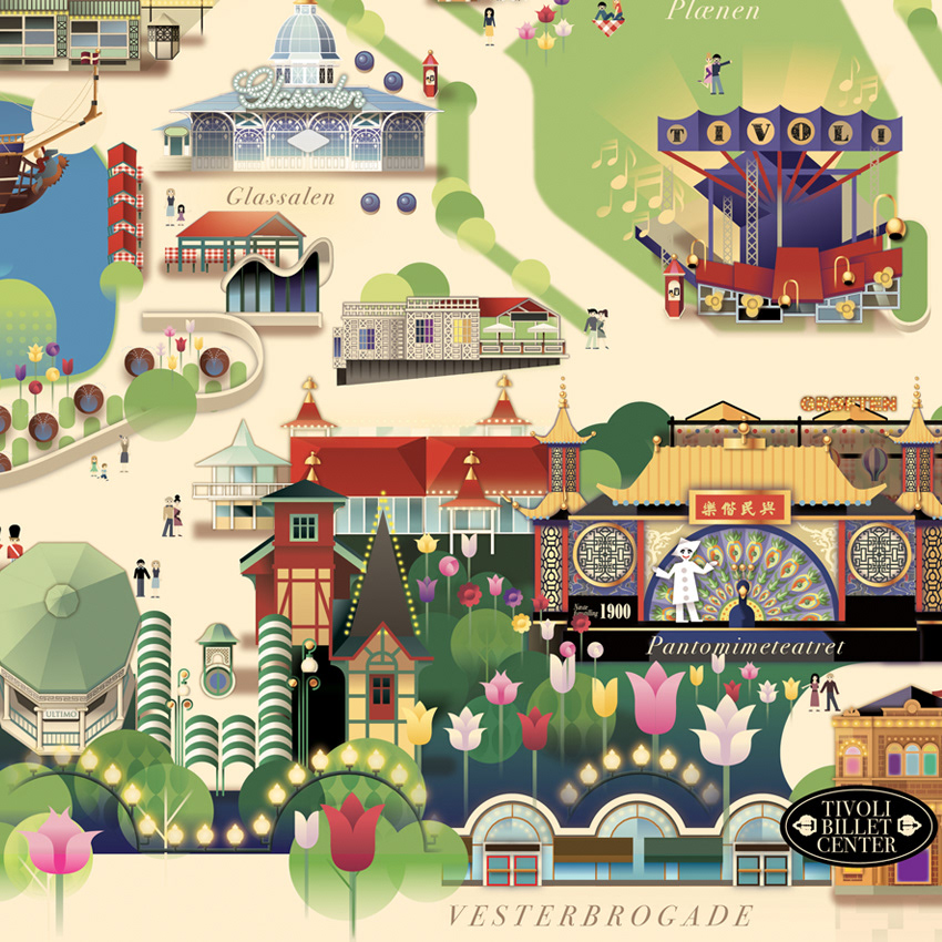 Visual Maps . Tivoli Gardens Copenhagen Summer 2013
