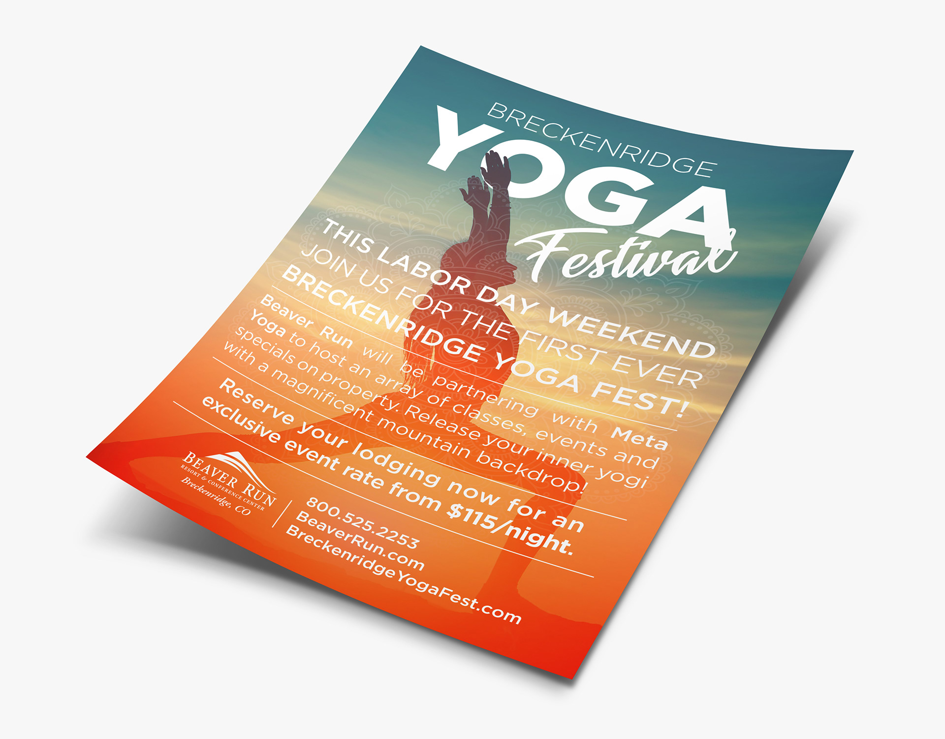 Yoga Festival Ad, Breckenridge CO