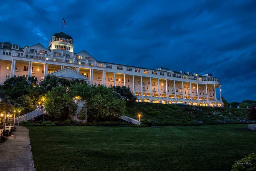 Beautiful image from the lawn at The Grand Hotel, Mackinac Island