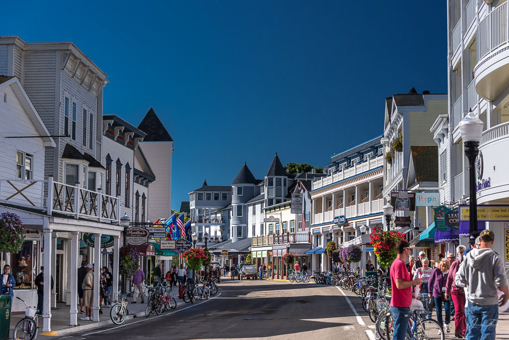 Mackinac Island - Main Street under perfect skies