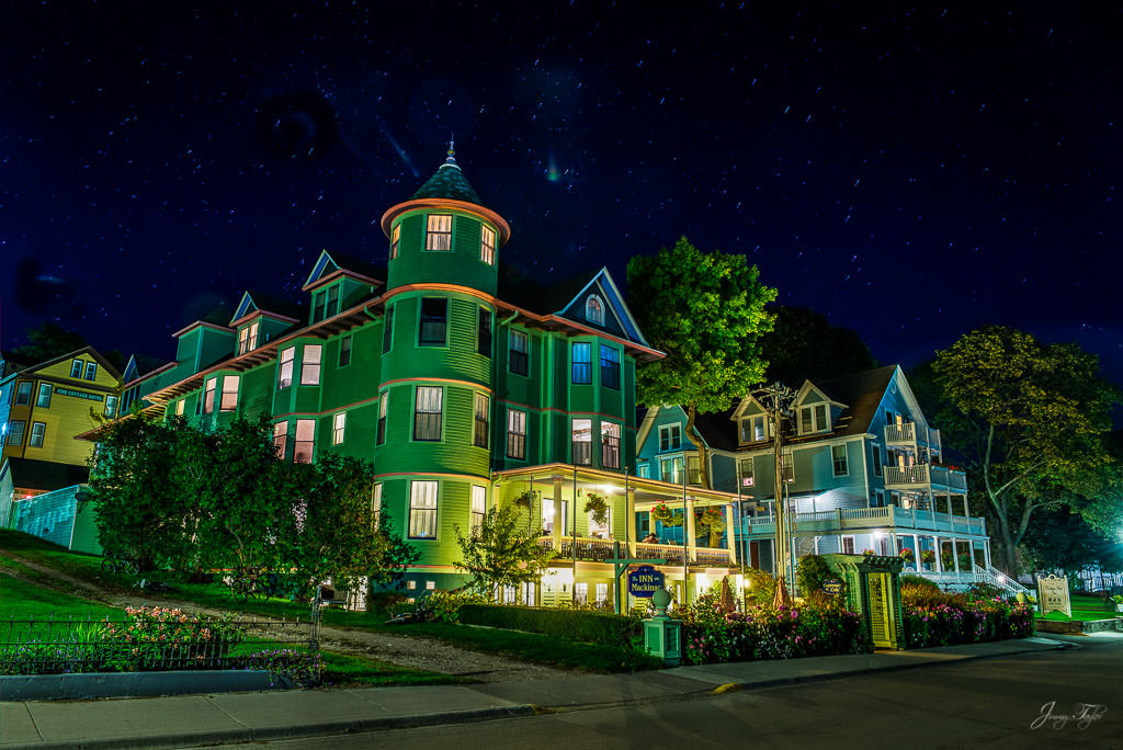 Mackinac Island at Night -  Main Street