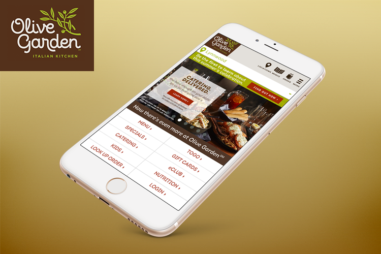 Ux Design Leader Olive Garden Mobile Site