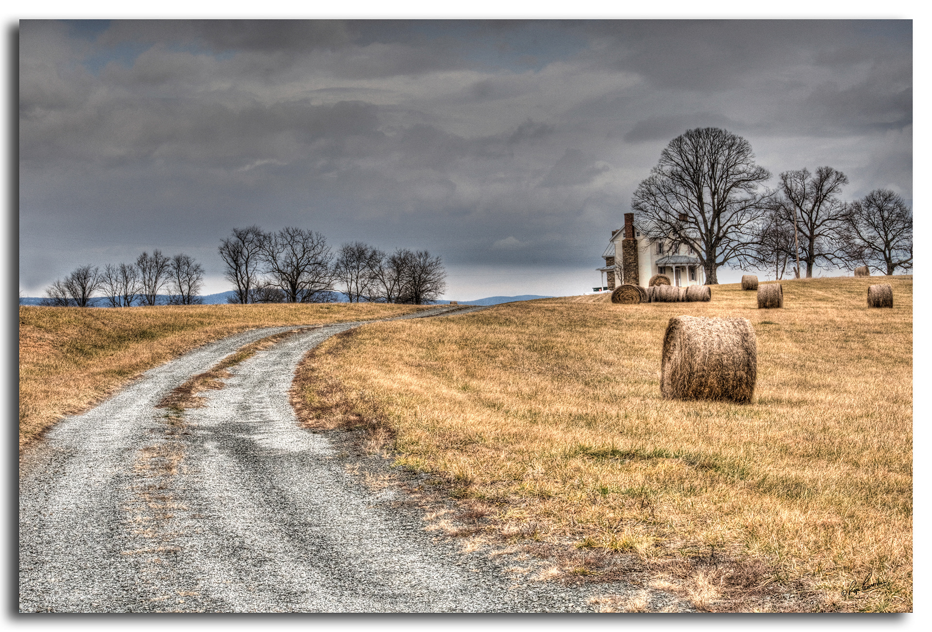 Print 42...Road to the farmhouse...
