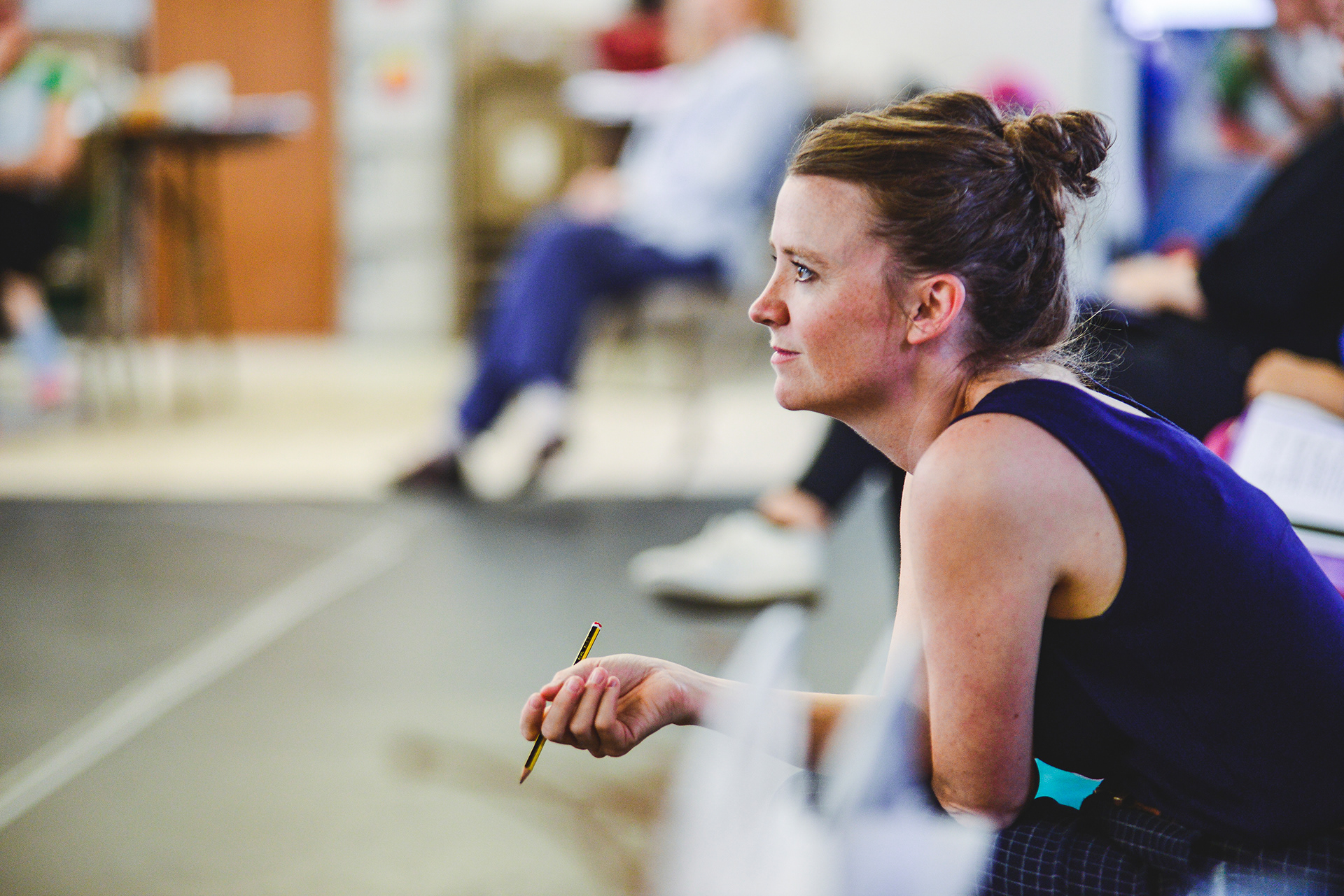 Rehearsals images for Leeds Playhouse for their production of Road