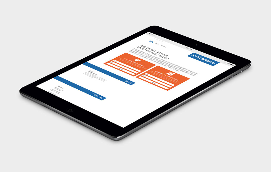skillconomy Webdesign iPad