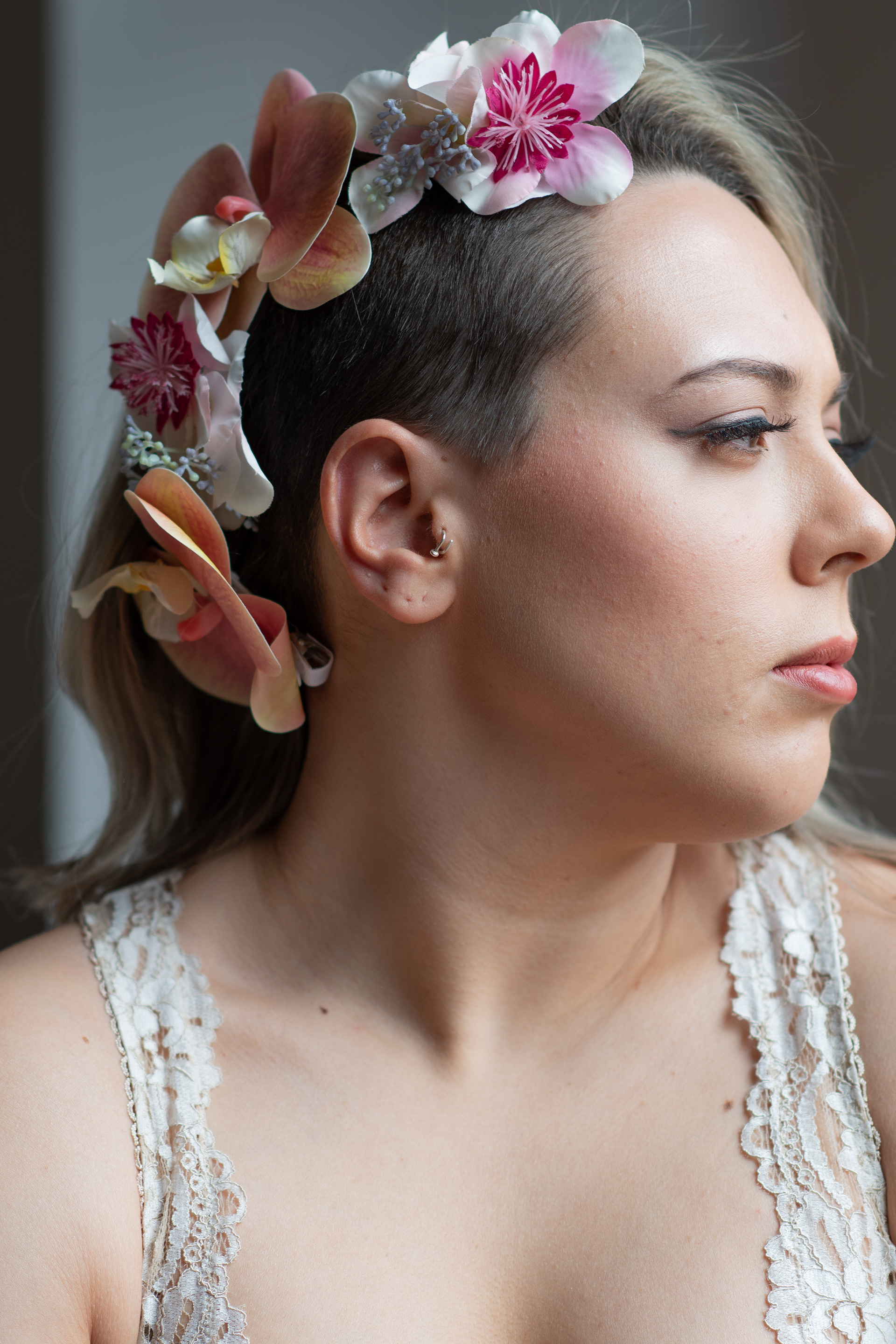 boudoir rock chick flower clips