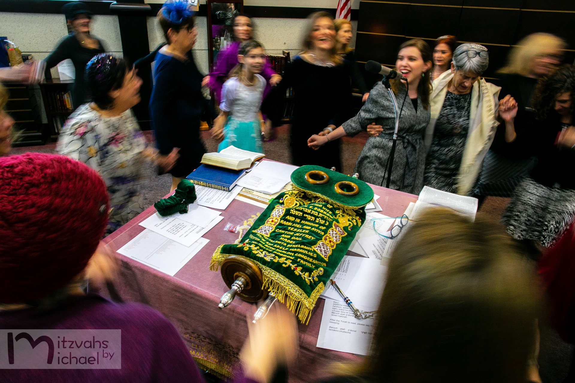 Modern Orthodox Jewish Bat Mitzvah at Beth Sholom in Potomac, MD on Sunday, December 9, 2018 of Libby Hurwitz.
