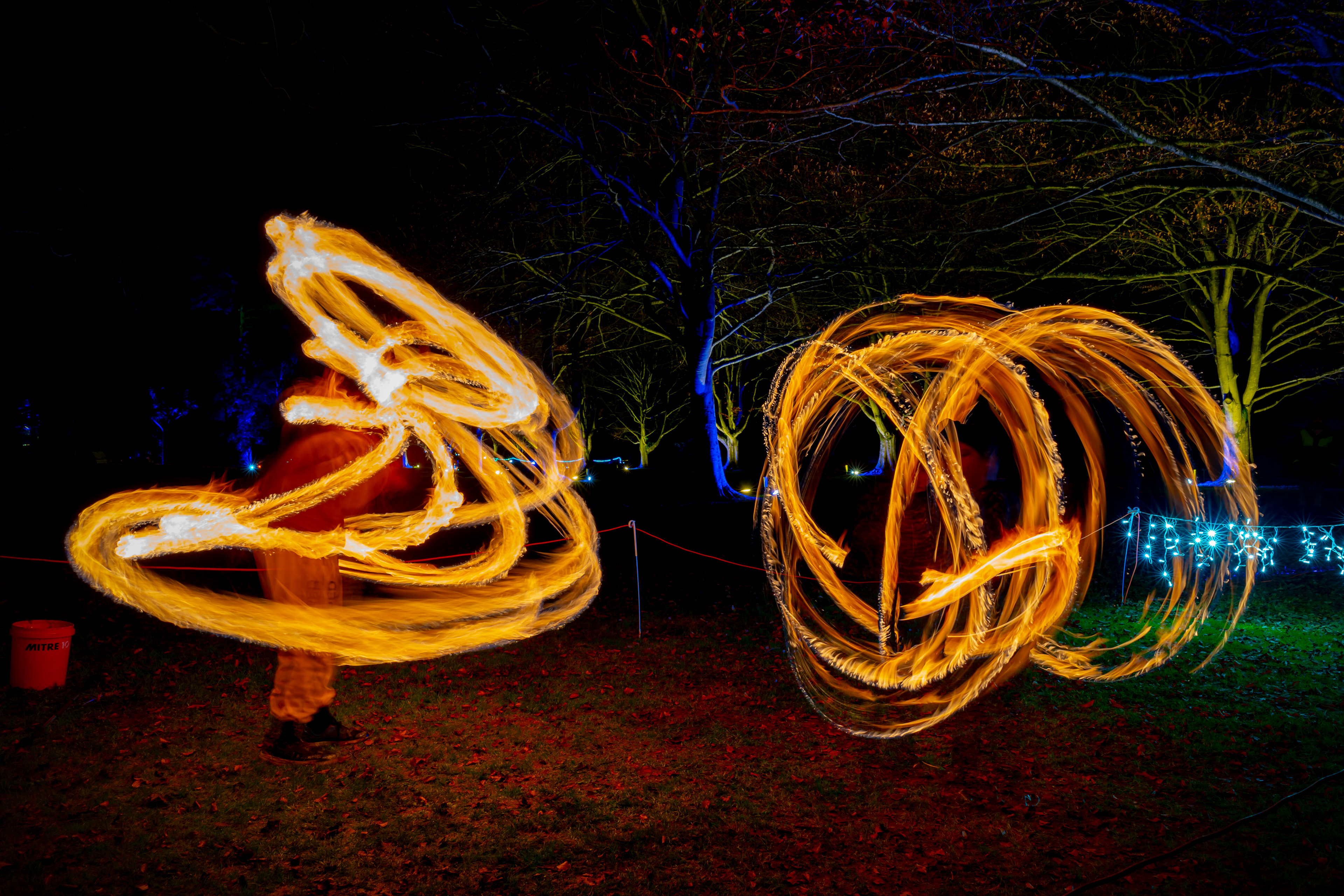 Dual Fire Staff - Murihiku Matariki Festival 2021