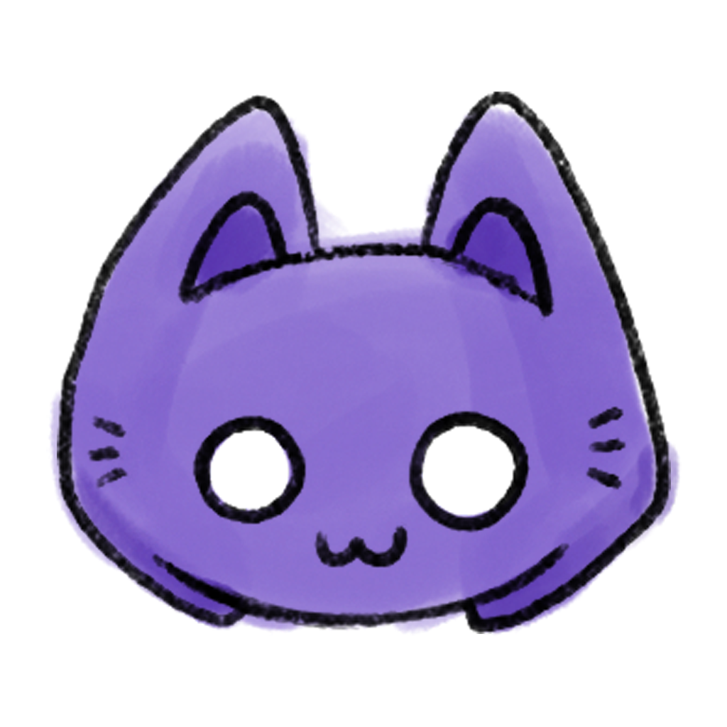 Cute Cats Purple Edition iPhone Icons Bundle