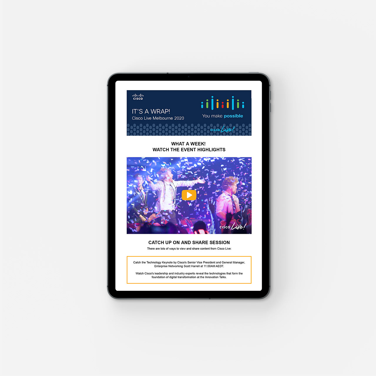 Cisco Live event highlights