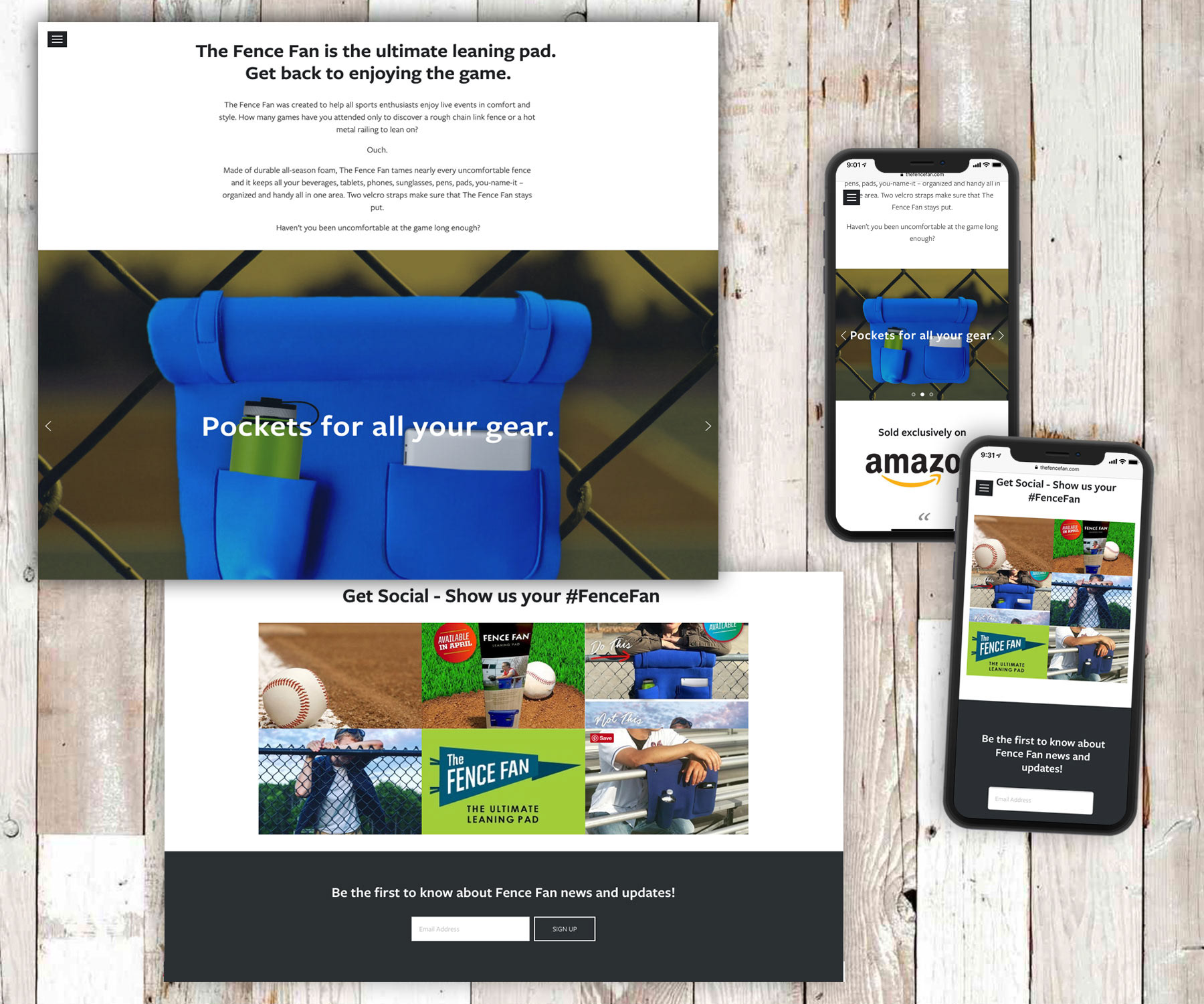 The Fence Fan digital marketing website and mobile development