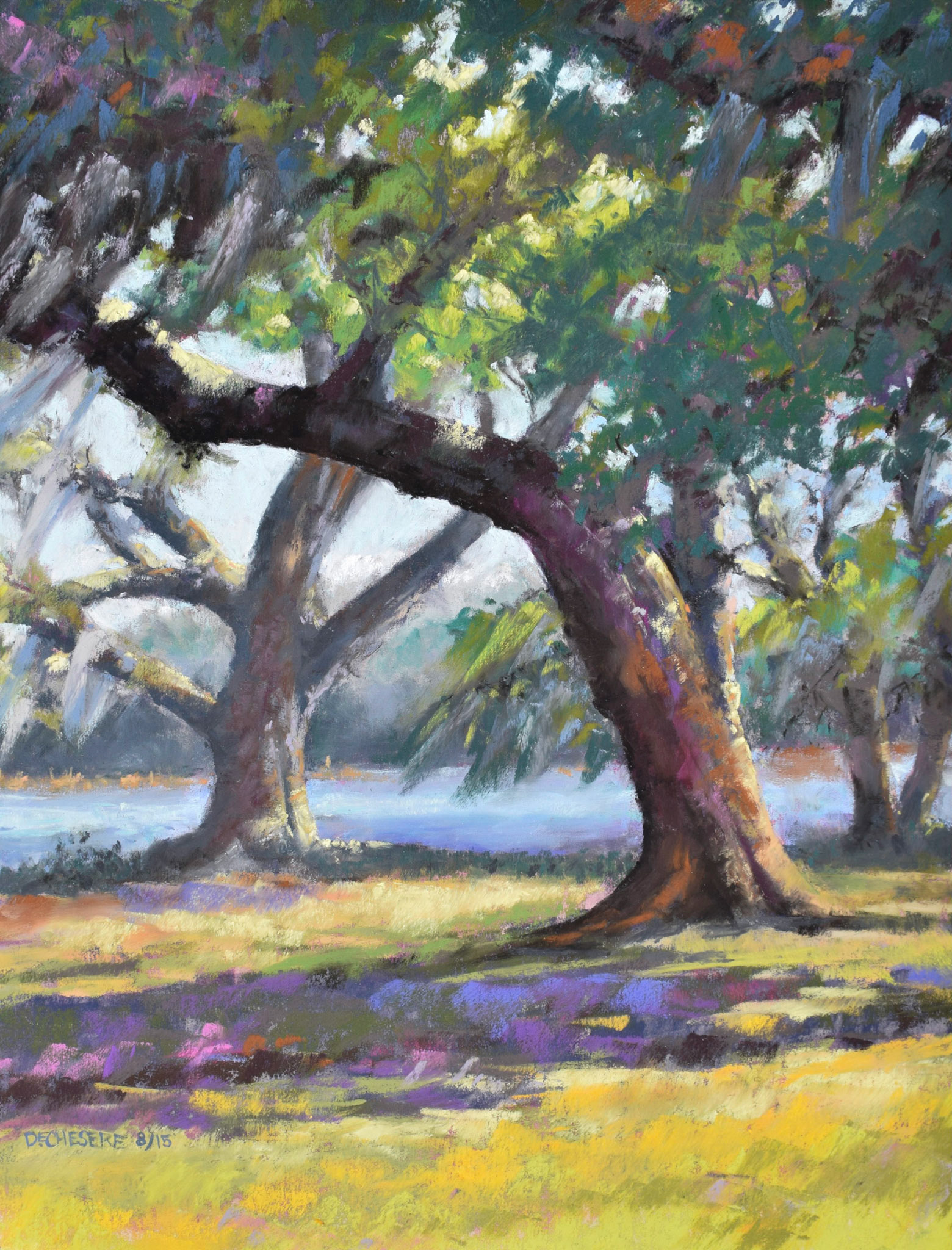 Sentinel Oaks - Pastel