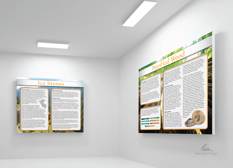 Informational Signs for Exhibits (mockup)