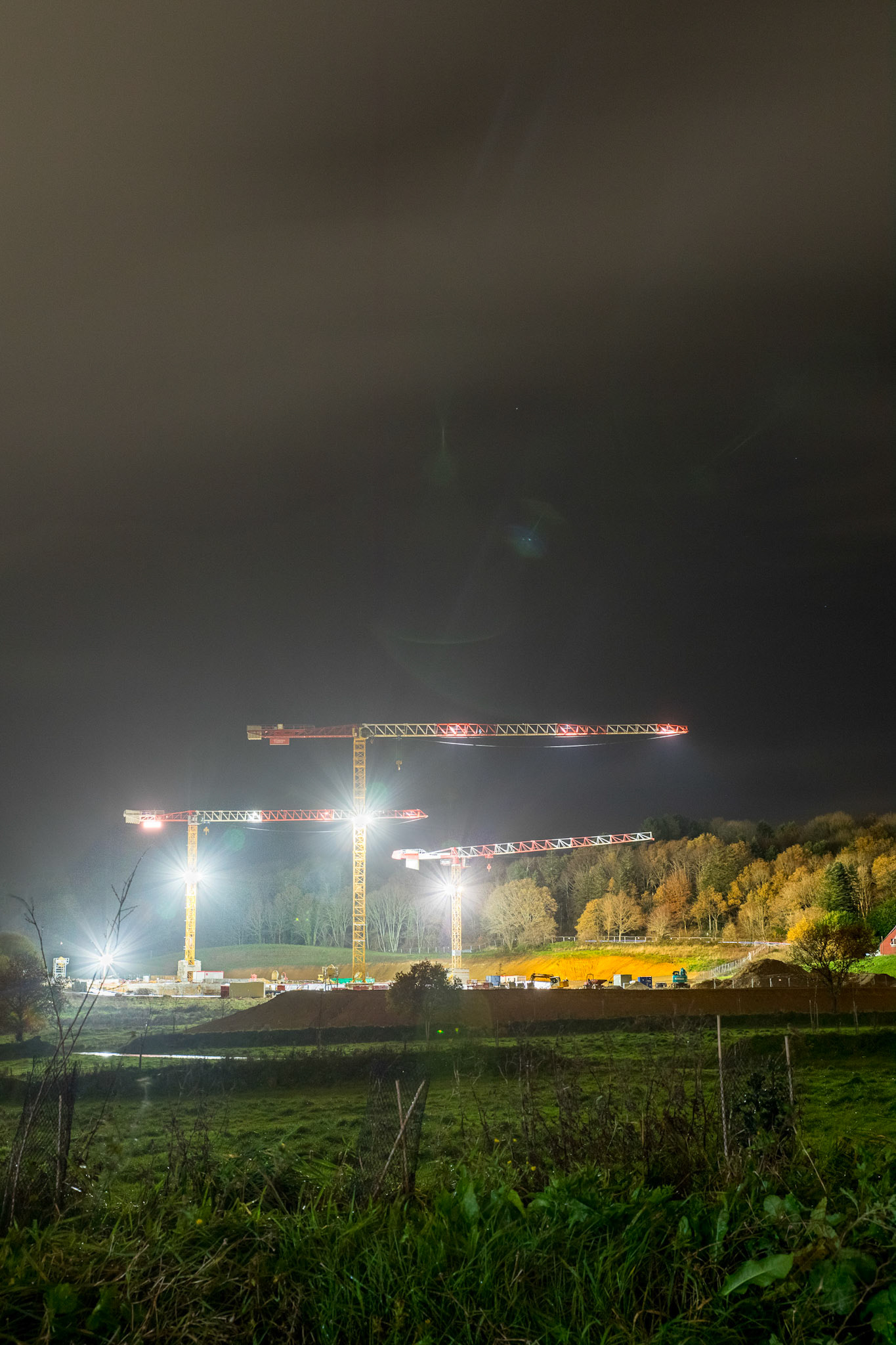 Chantiers de la future clinique de Kerlic