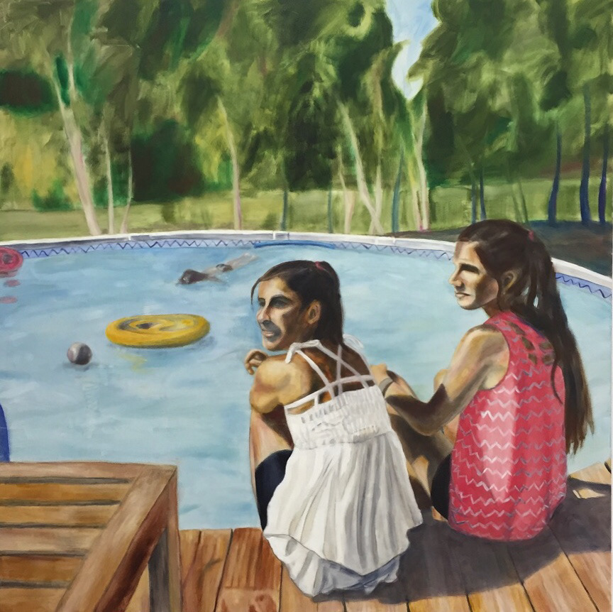 “Blood Is Thicker Than Beer (iii)” 48″x48″, Oil on Canvas, 2017