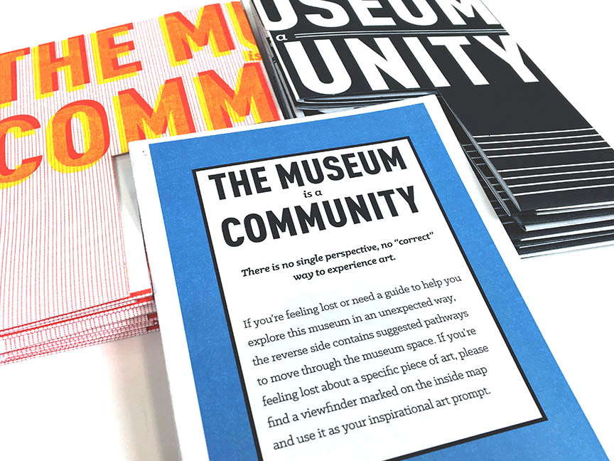 Image of the viewfinders and brochure stacked