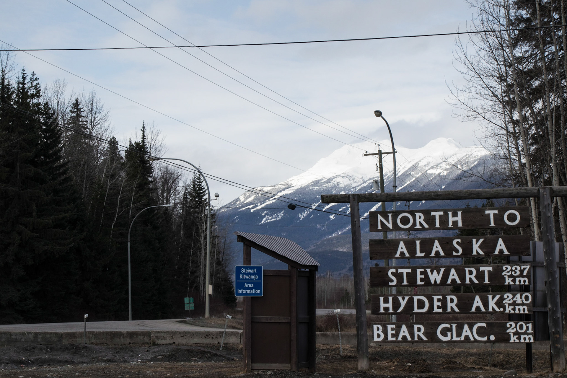 View from Kitwanga petrol station