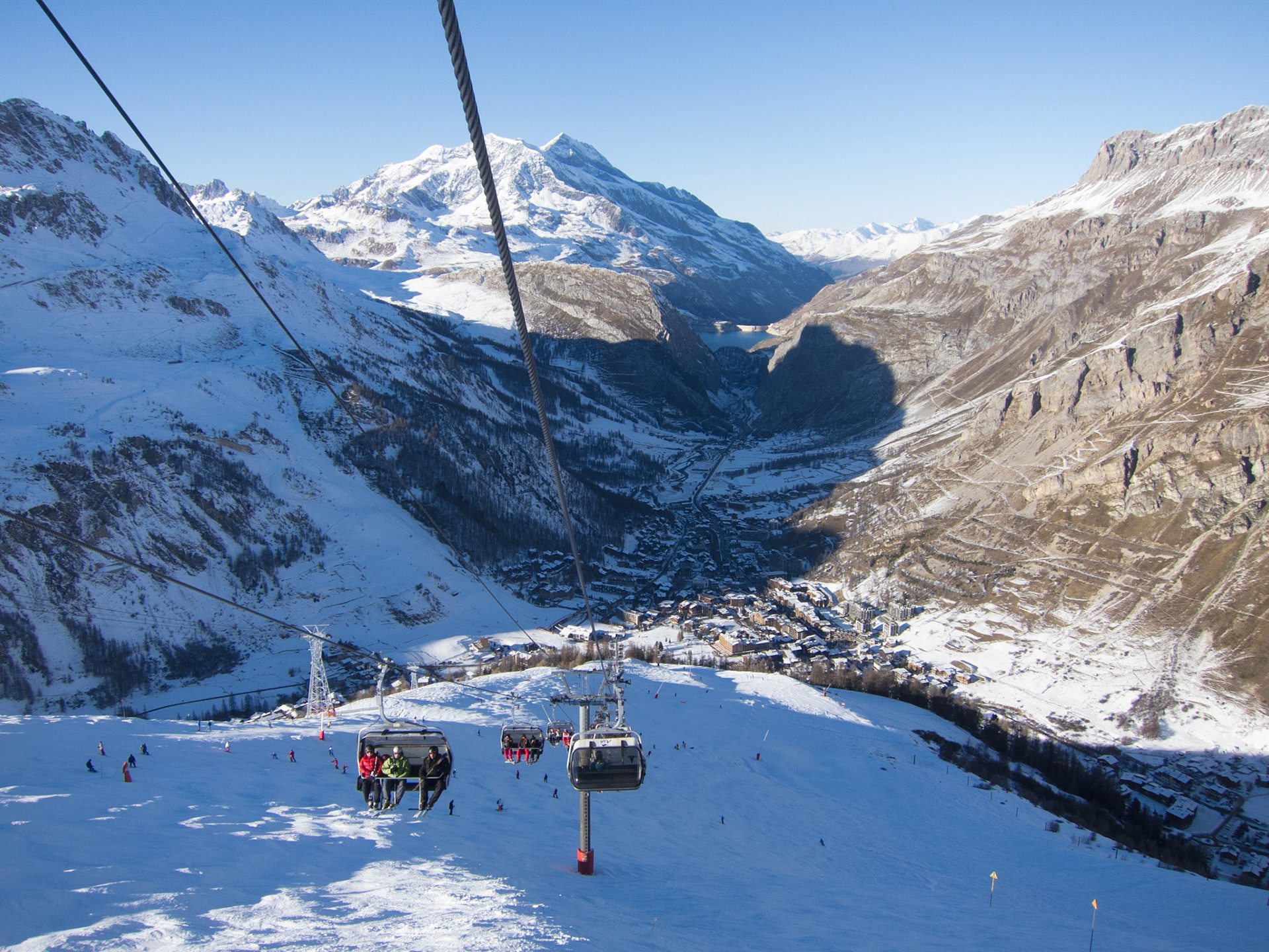 Coming down the Solaise chair