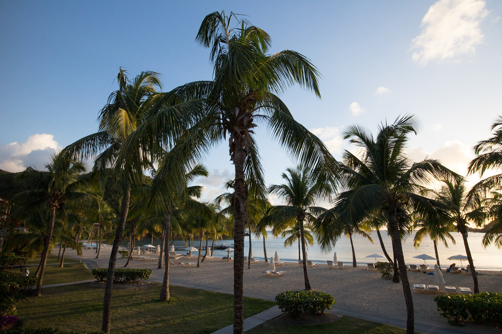 View from our suite at sunset