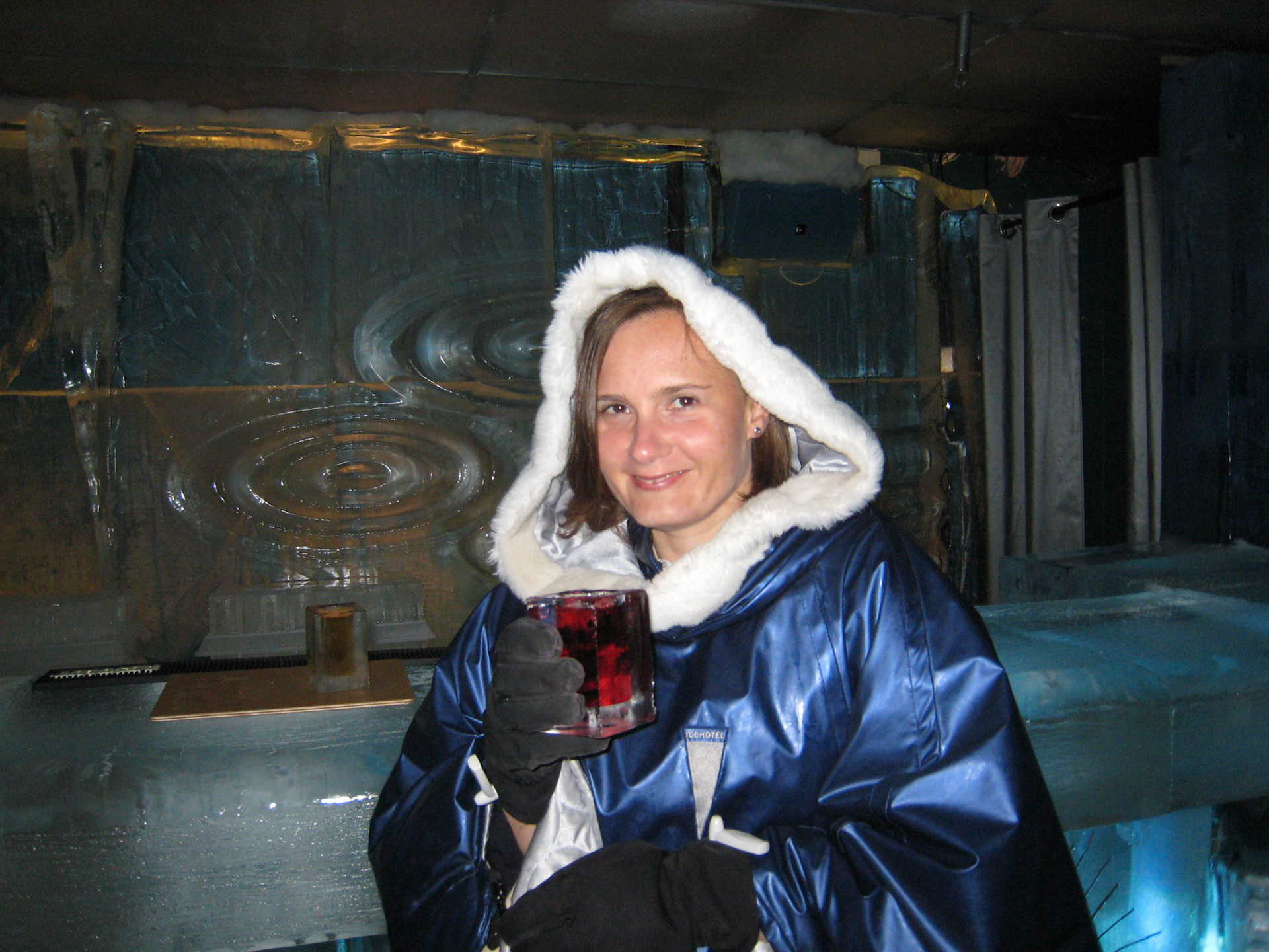 Sue in the Ice Bar