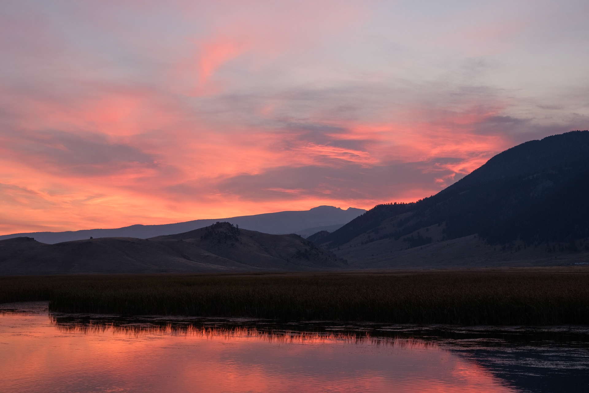 Sunrise skies from just outside Jackson