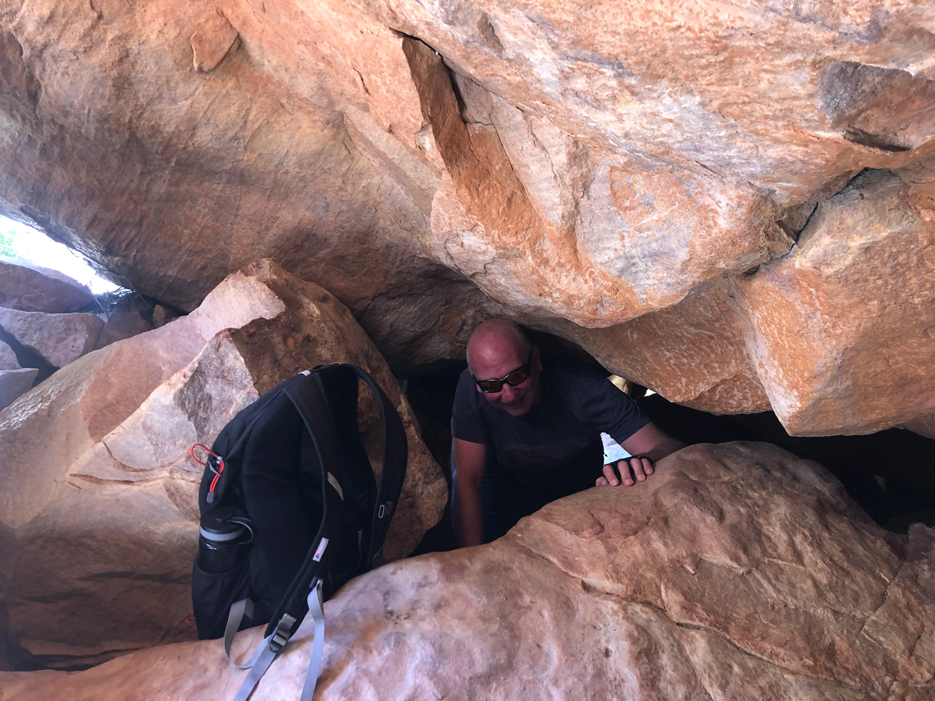 The “tunnel”, Crystal Pools trail