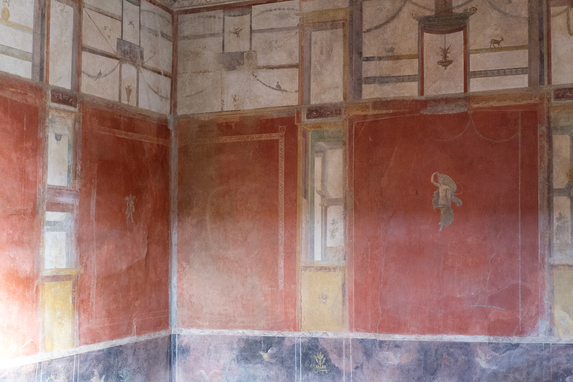 Paintings inside a house