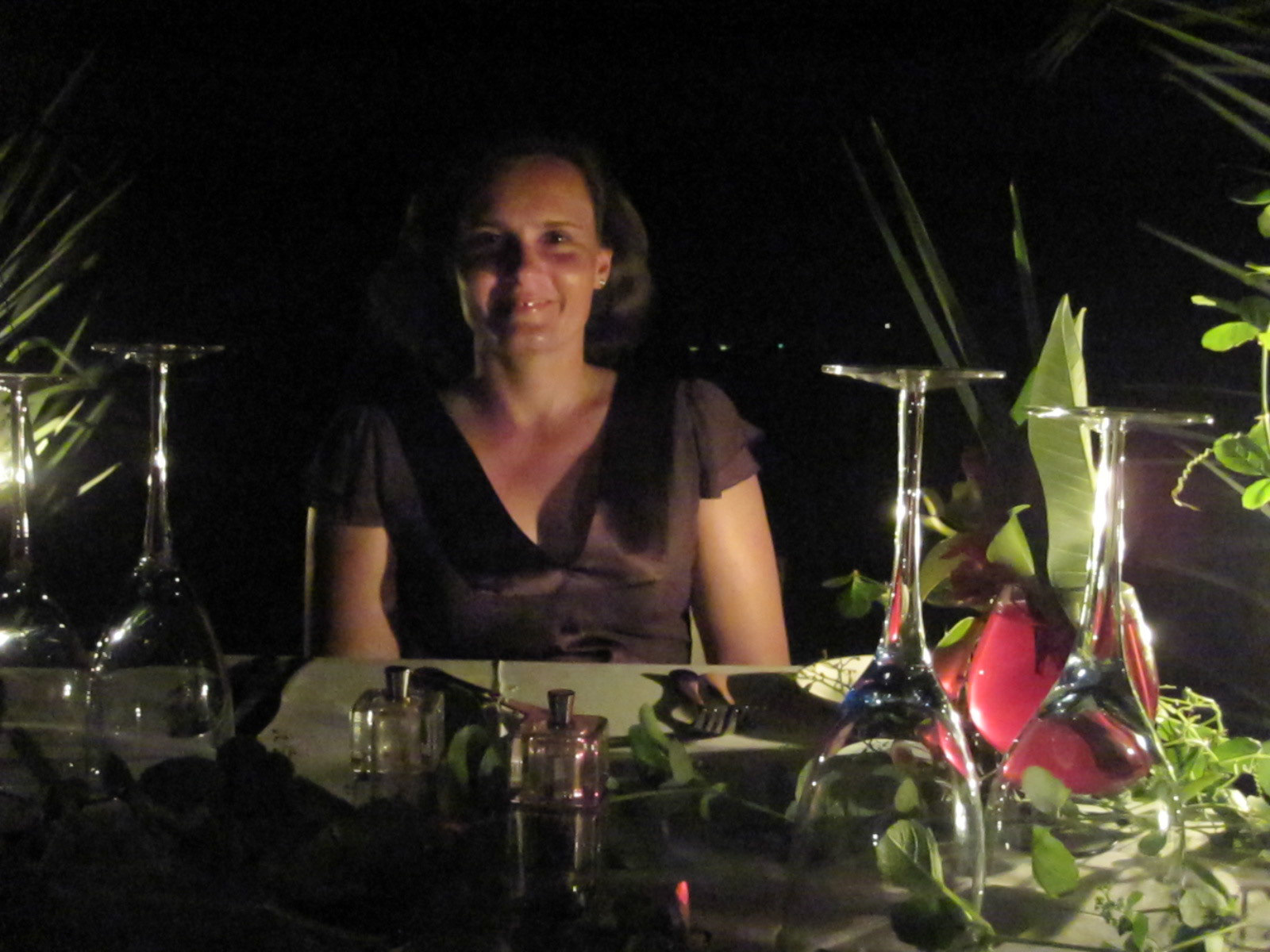 Birthday dinner on the beach