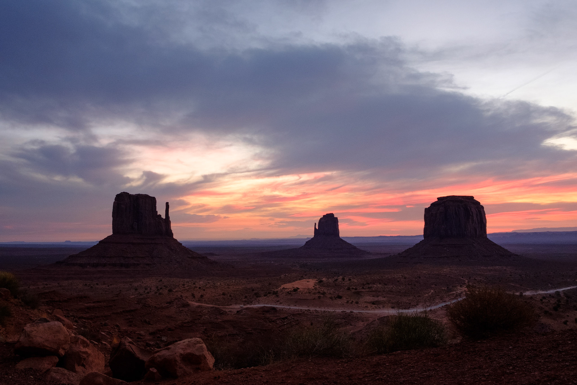 Sunrise at Monument Valley