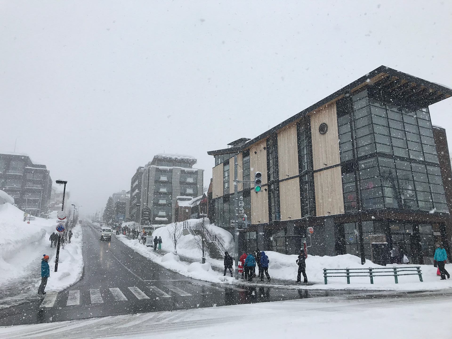 Hirafu intersection and the Odin building