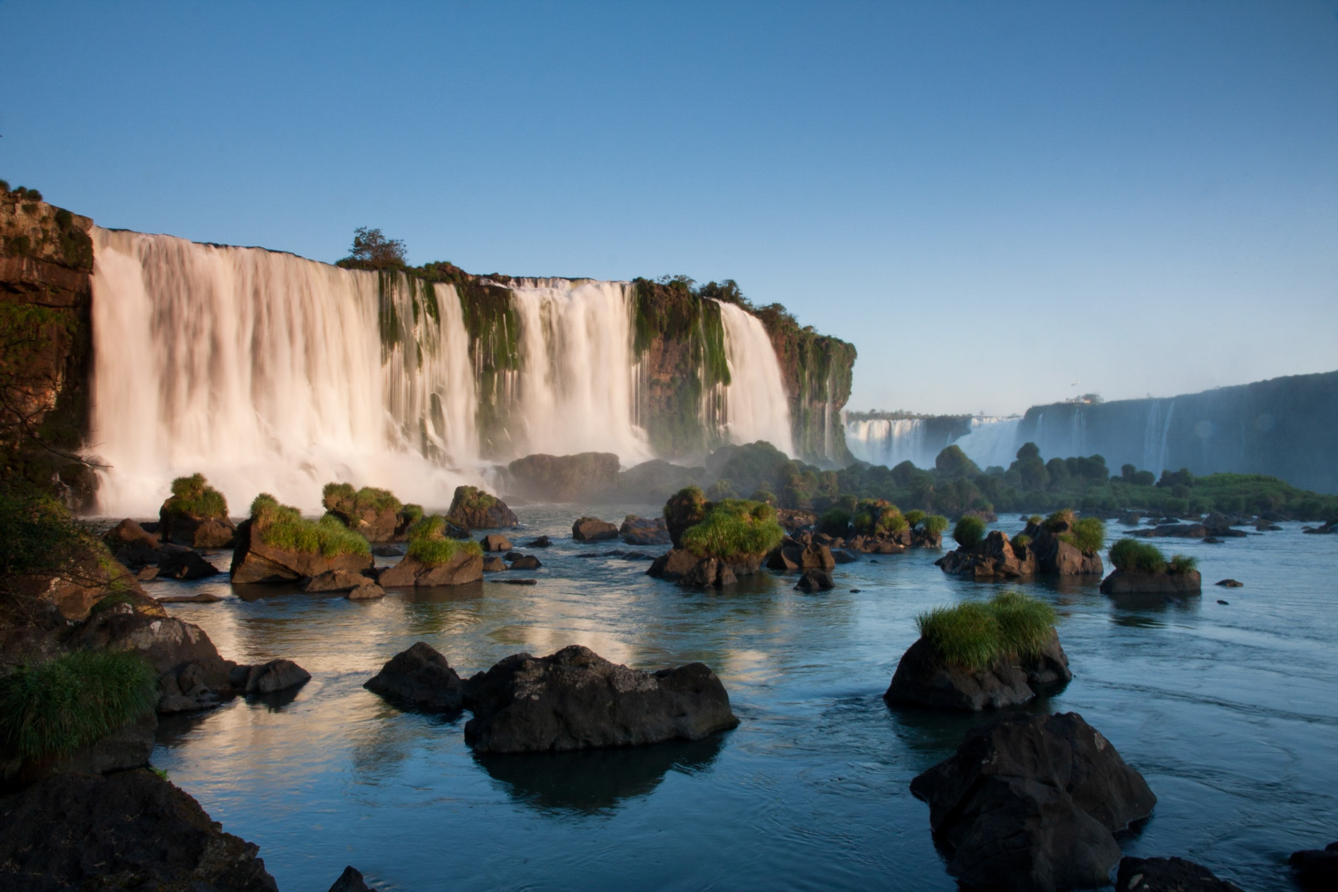 Iguassu Falls in the late afternoon sun