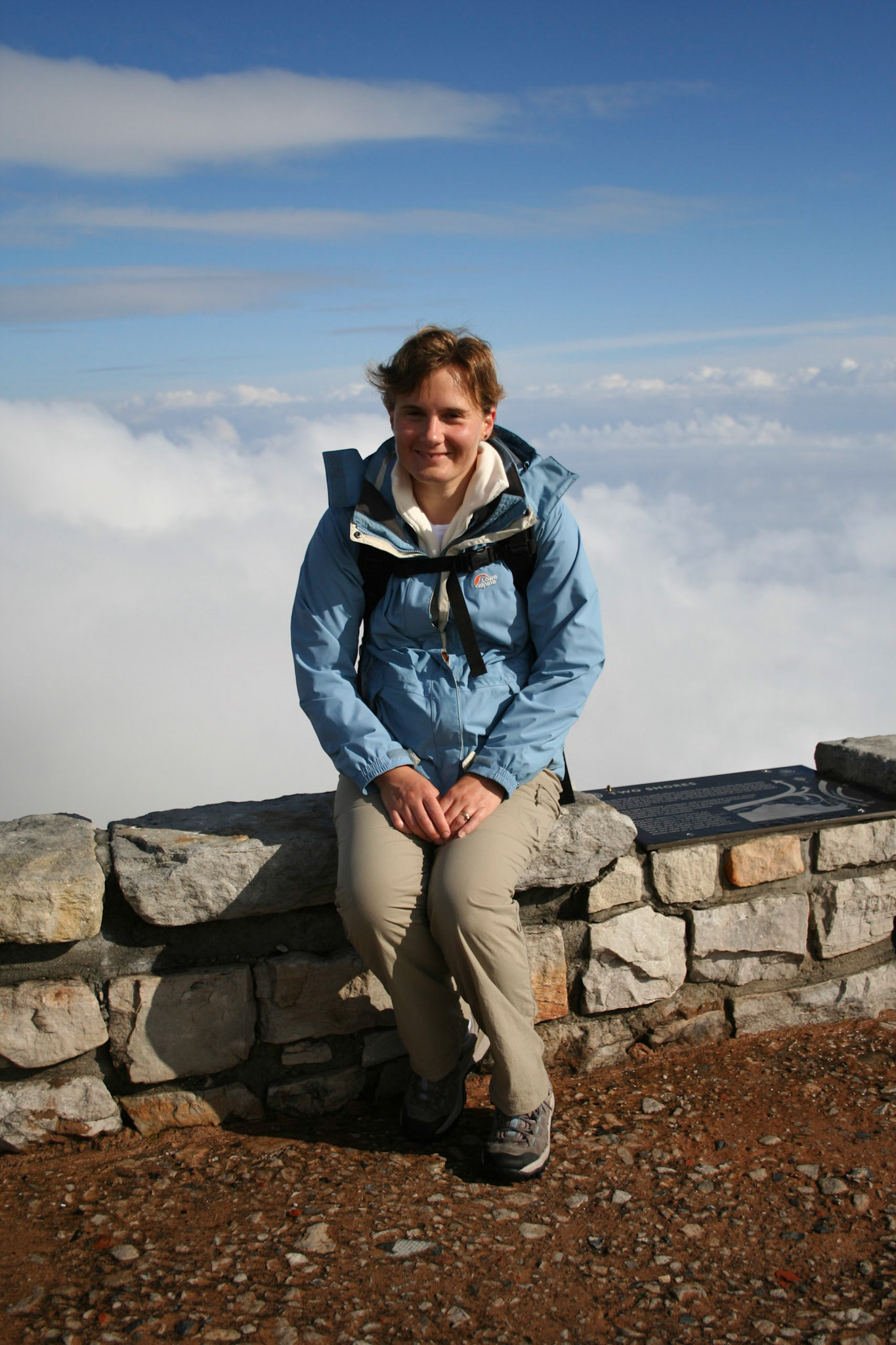 Sue at top of Table Mountain