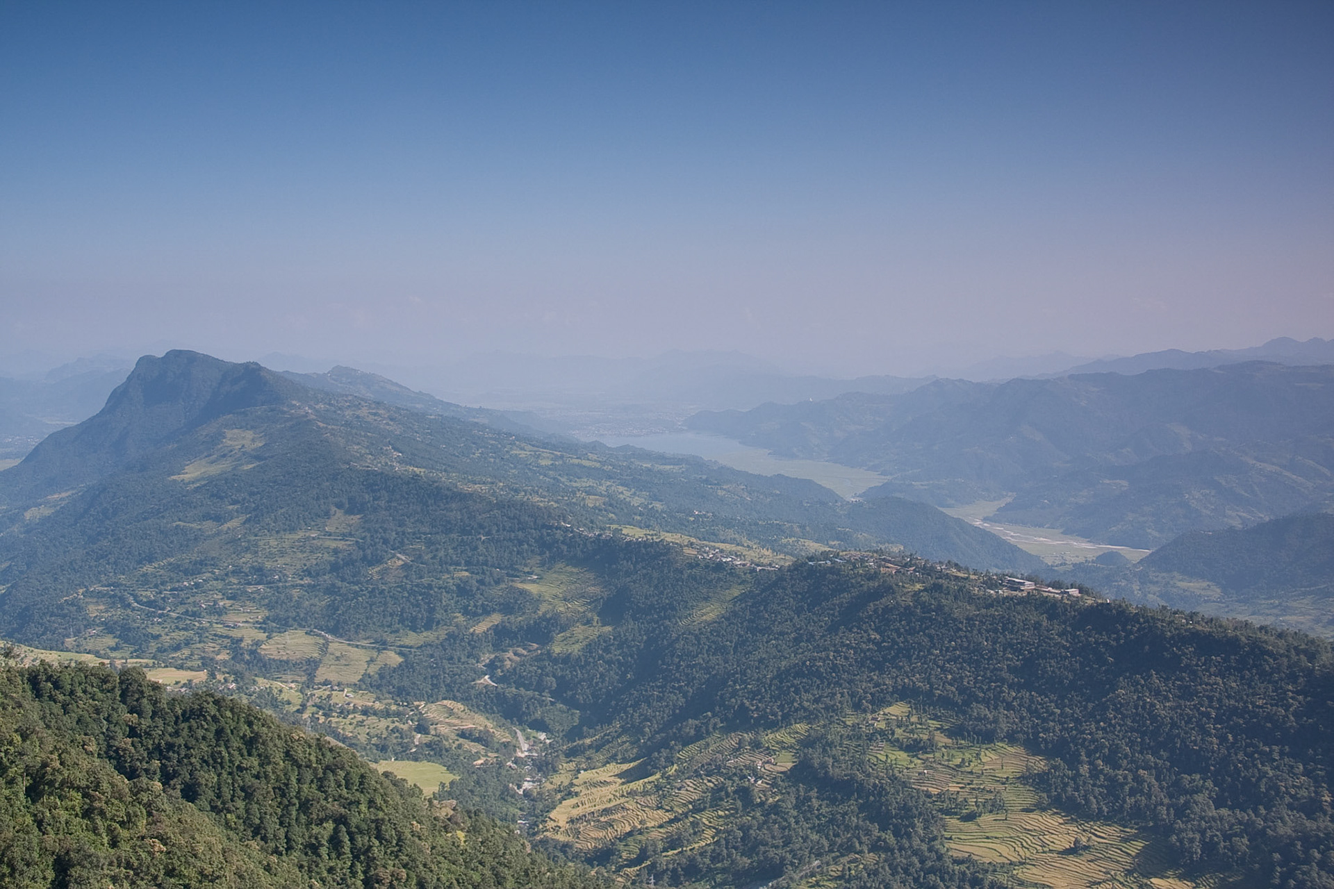 Views from the ridge above Pothana (Pokhara Lake)
