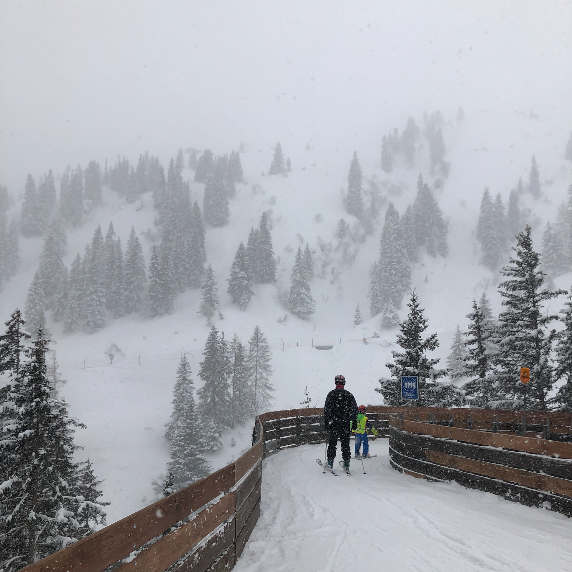 Snowboarding on Gampen