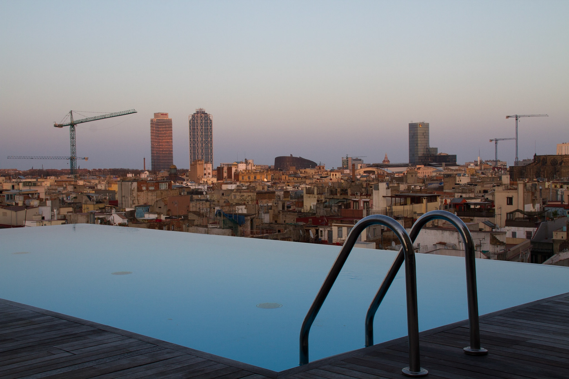 Roof top swimming pool, Grand Hotel Central