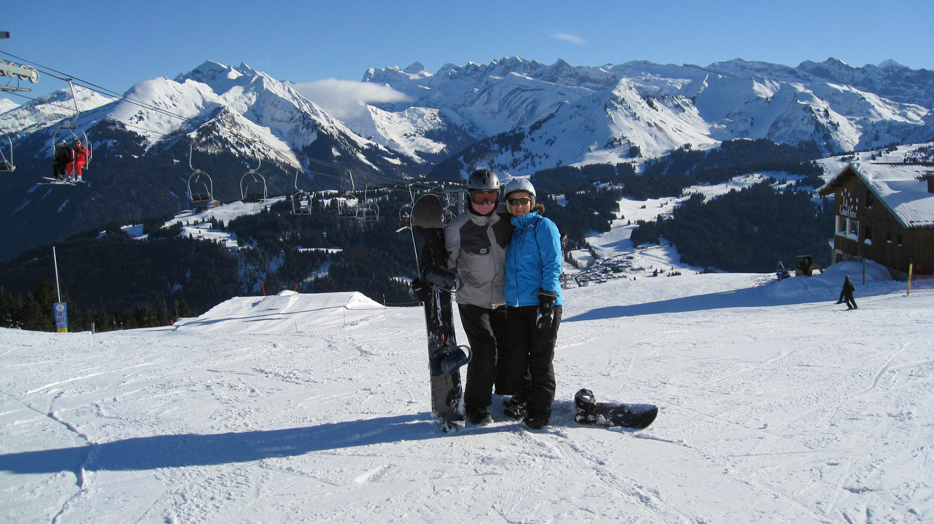 Alex and Sue at Les Gets