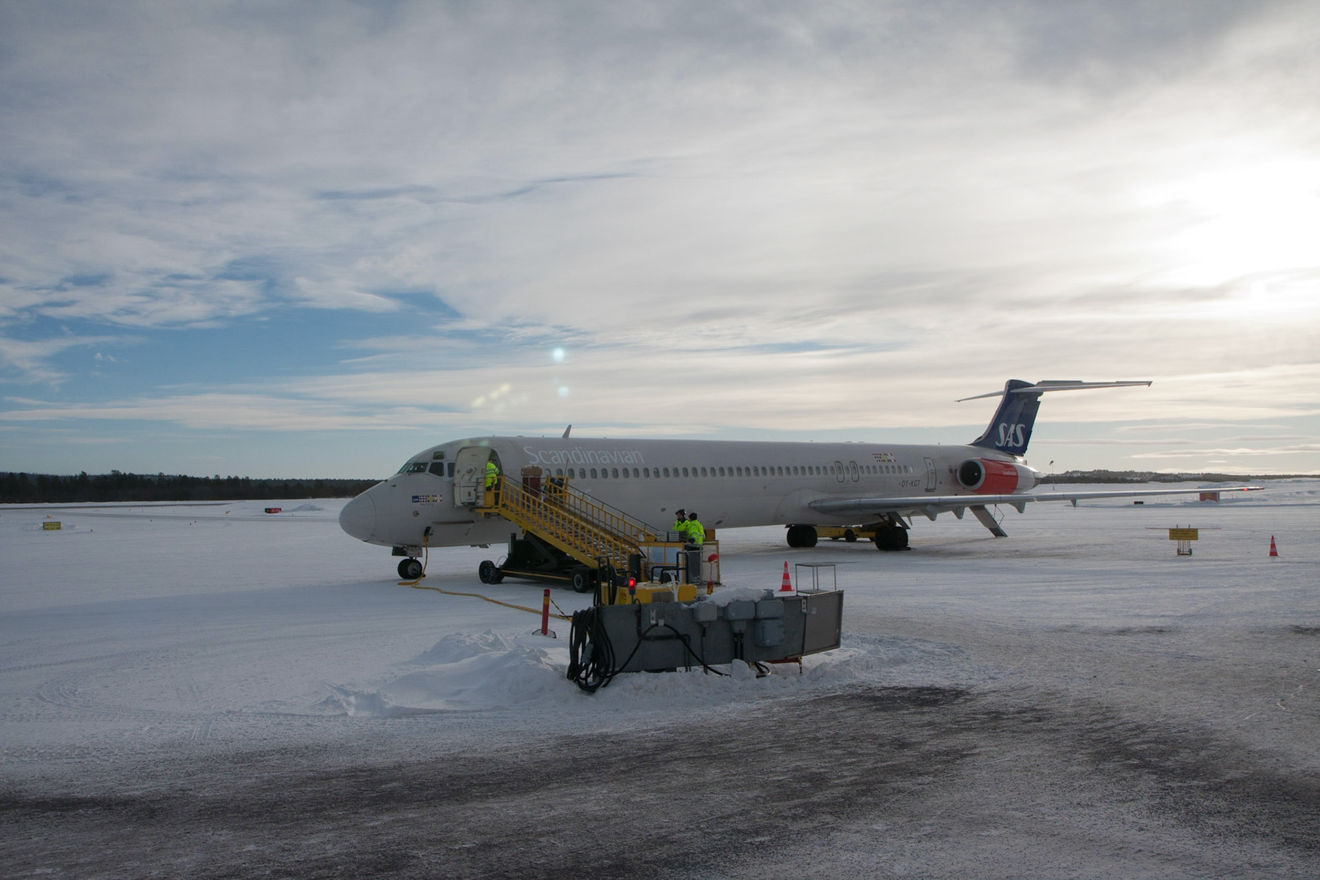 Snow not a problem at Kiruna airport!