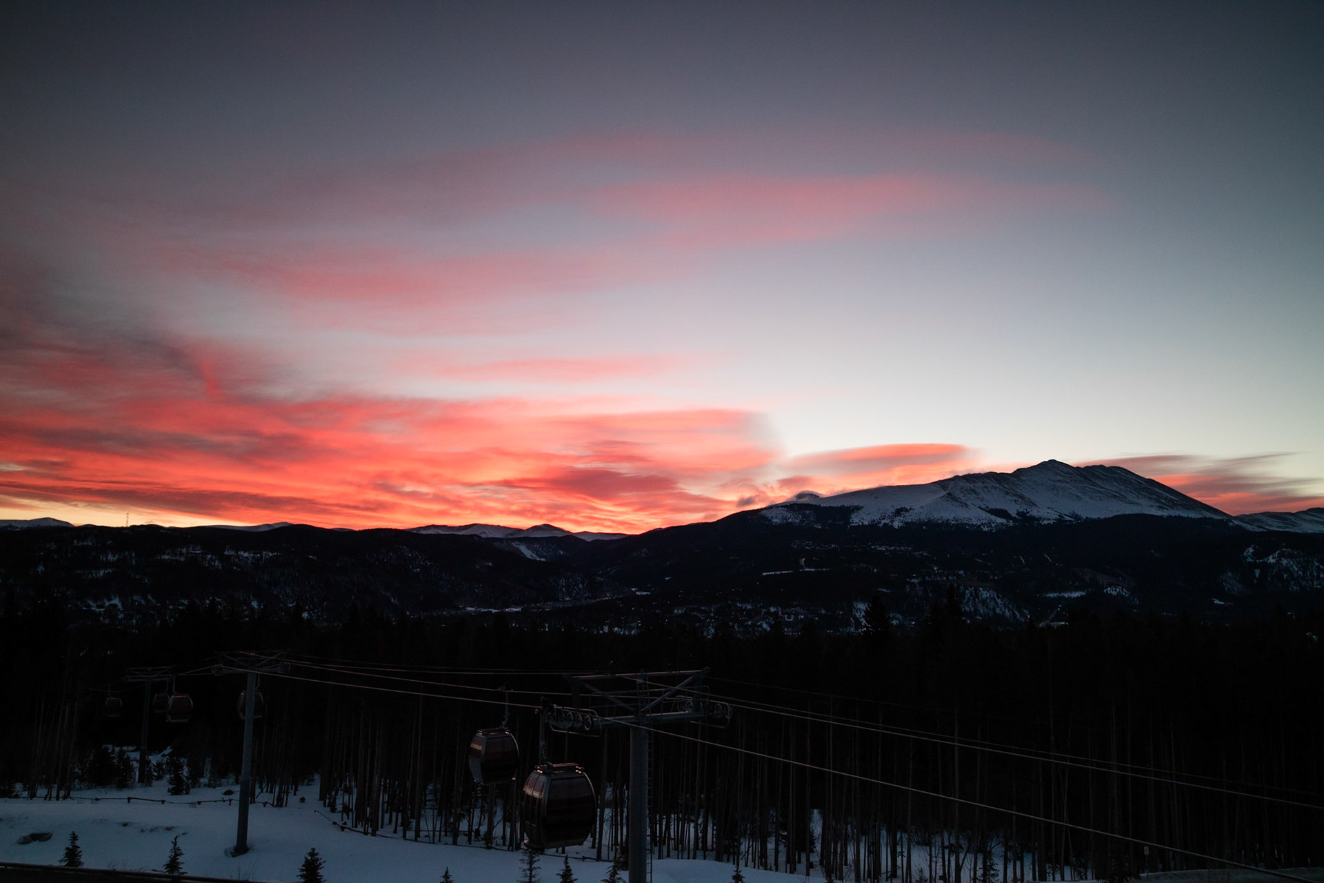Sunrise, from our balcony
