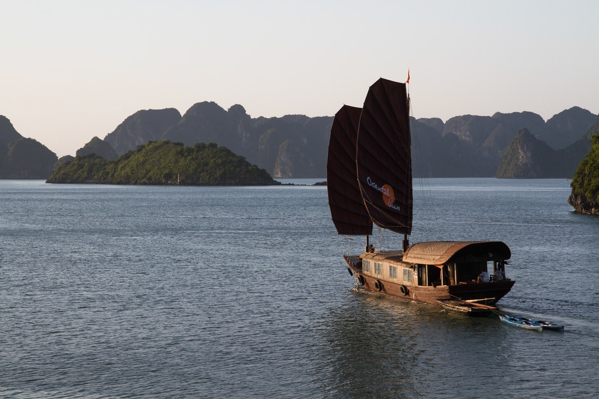 A boat which hadn't yet been painted white